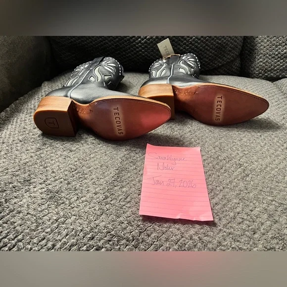 Tecovas Jolene Navy Bloom Bovine Size 8.5 - Picture 5 of 6